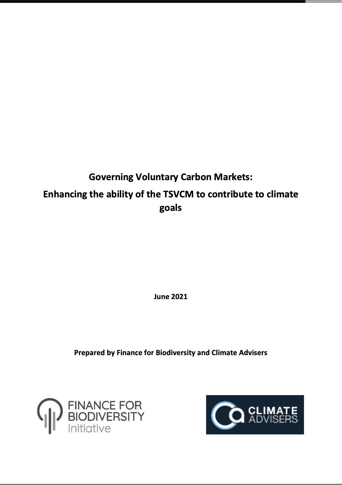 Governing Voluntary Carbon Markets