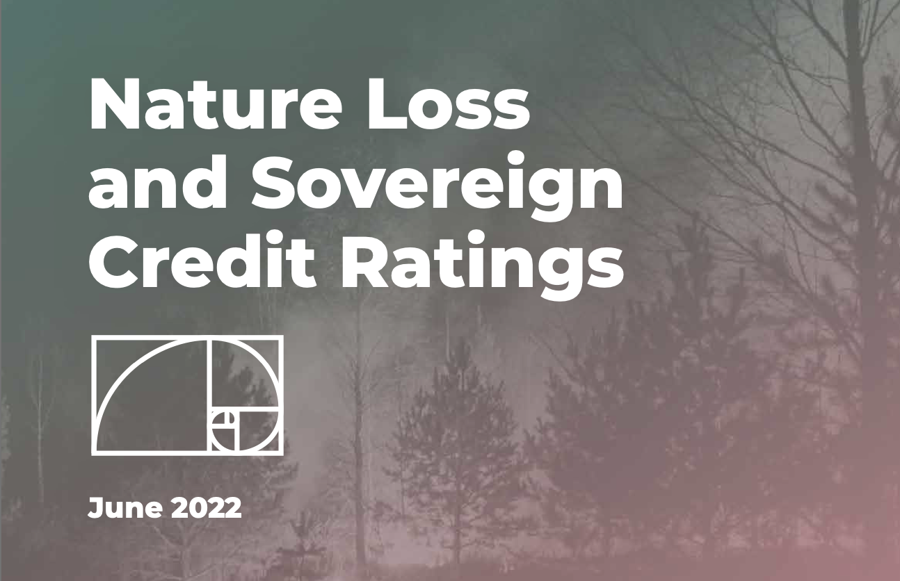 A perda da natureza está empurrando as nações para o rebaixamento do crédito soberano e a "falência