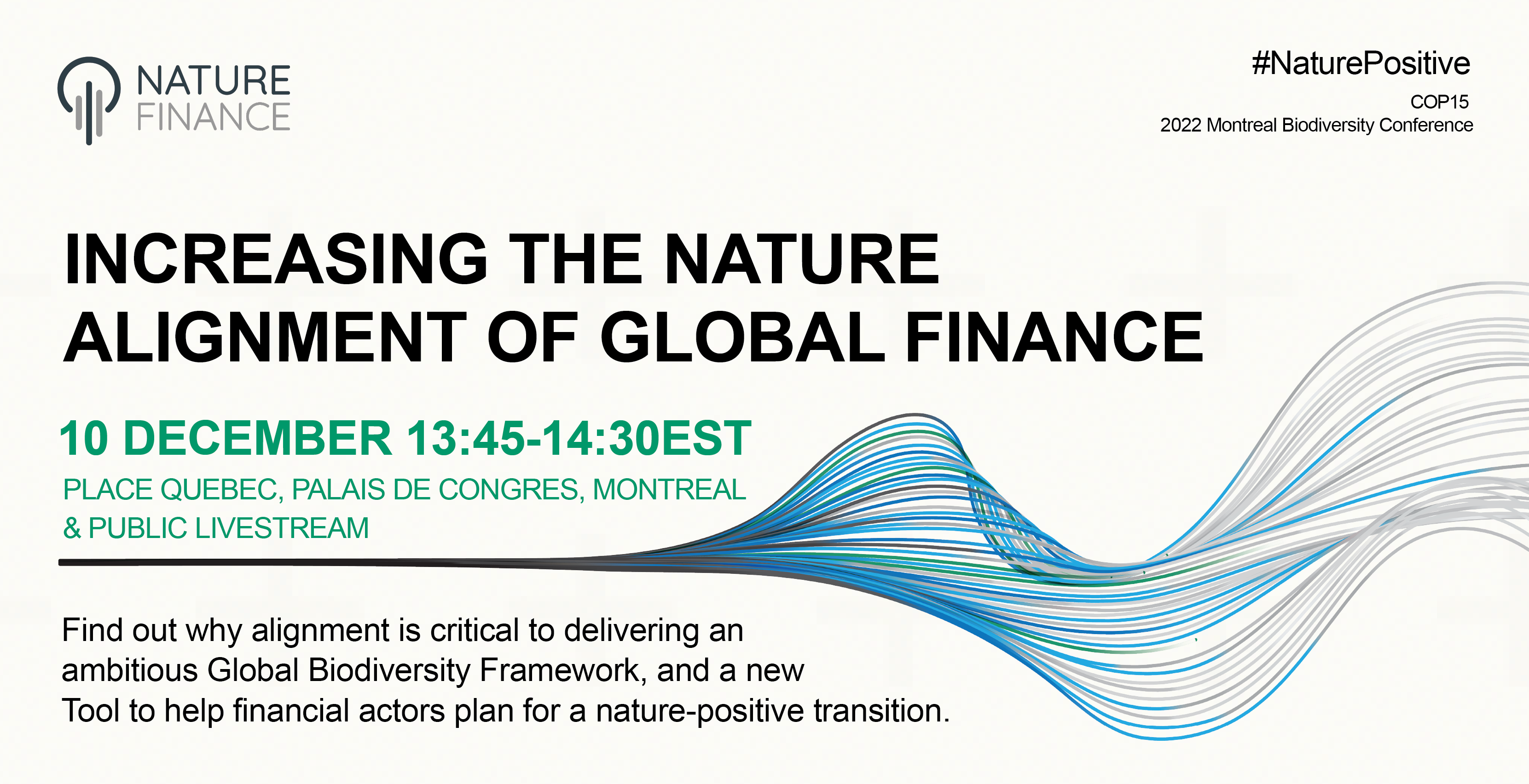 EVENTS: NatureFinance at COP 15, Increasing Finance-Nature Alignment