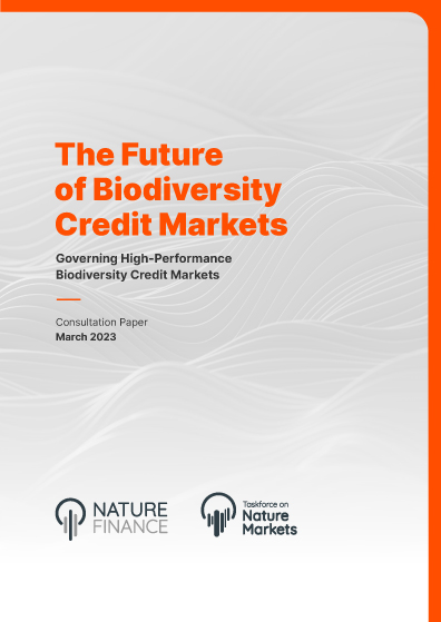 Будущее рынков кредитования биоразнообразия - Консультационный документ
