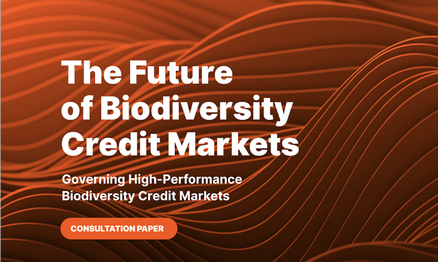 INVITATION: Consultation Paper on Biodiversity Credit Markets