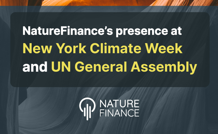 NatureFinance في أسبوع المناخ في نيويورك / الجمعية العامة للأمم المتحدة