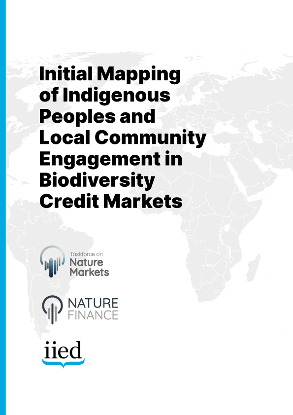 Mapeamento de povos indígenas e envolvimento da comunidade local em biocréditos emergentes