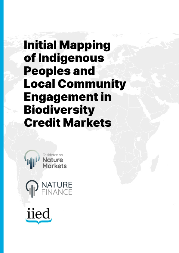 Cartographie de l'implication des populations autochtones et des communautés locales dans les nouveaux biocrédits