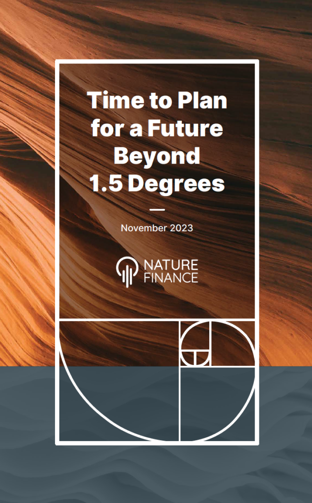 A mudança para uma narrativa "além de 1,5C" possibilitará deixar de lado as medidas atuais, em grande parte incrementais, e desencadear ações perturbadoras proporcionais à escala das crises climática e natural.  