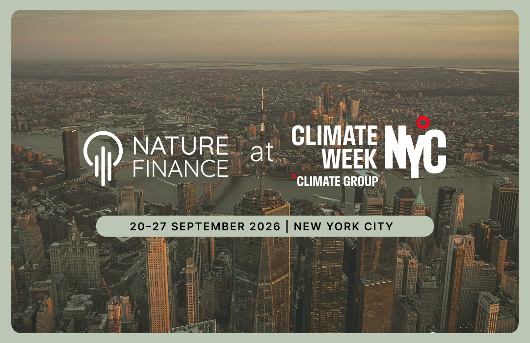 NatureFinance at New York Climate Week 2026